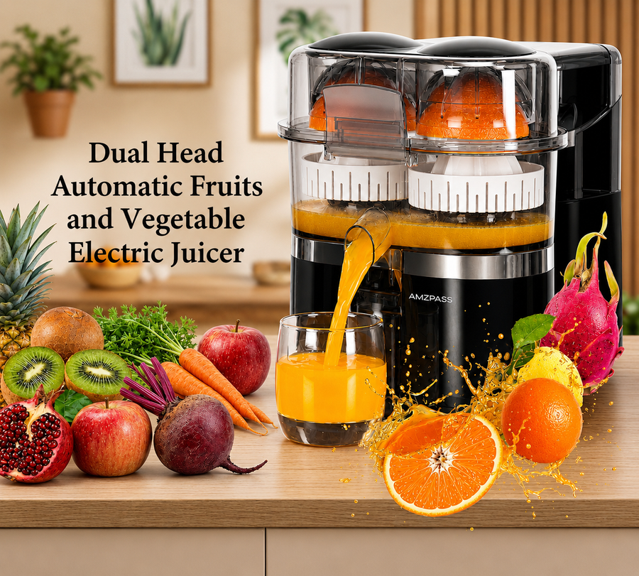 Amzpass™ Automatic Dual Head 1100W Electric Juicer