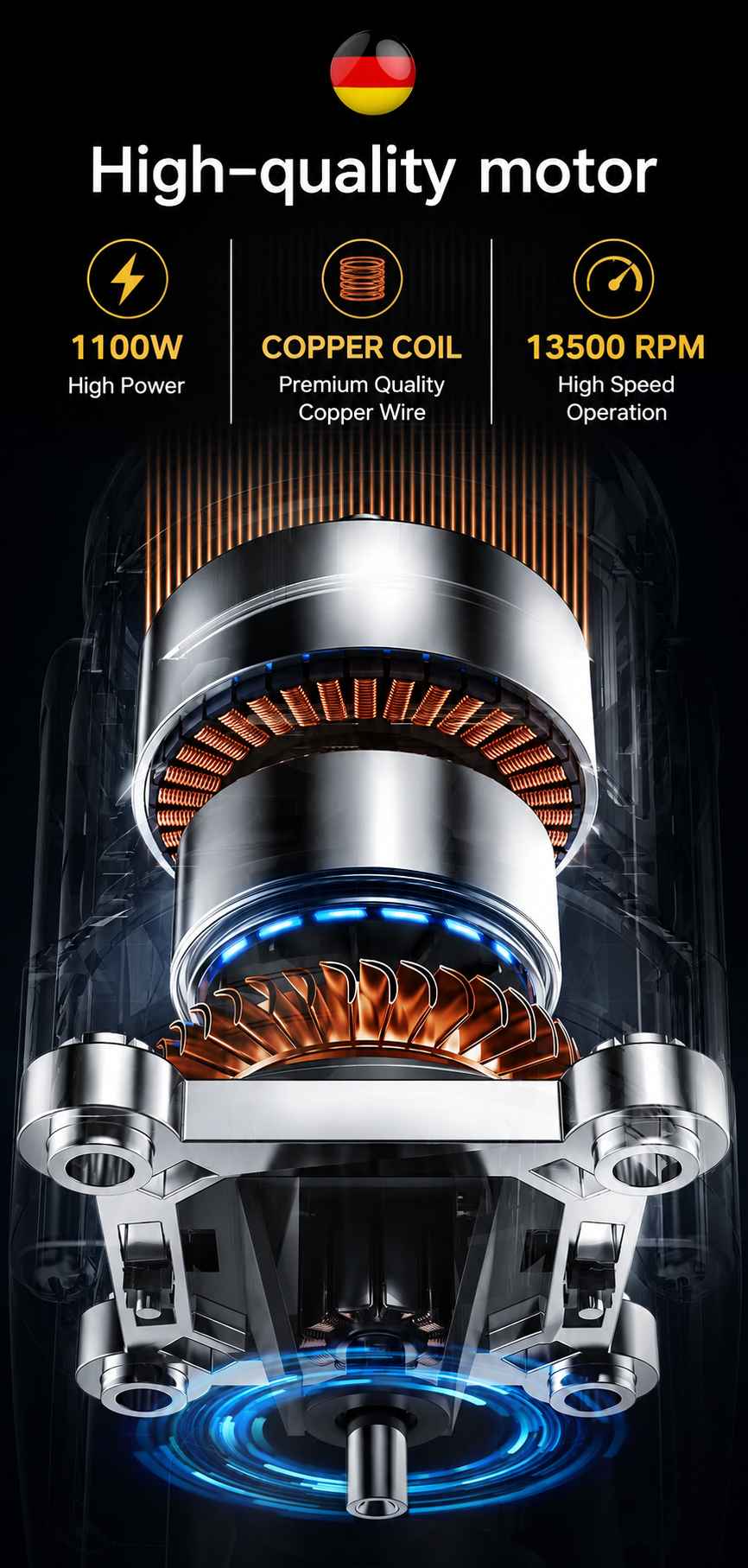Amzpass™ Automatic Dual Head 1100W Electric Juicer